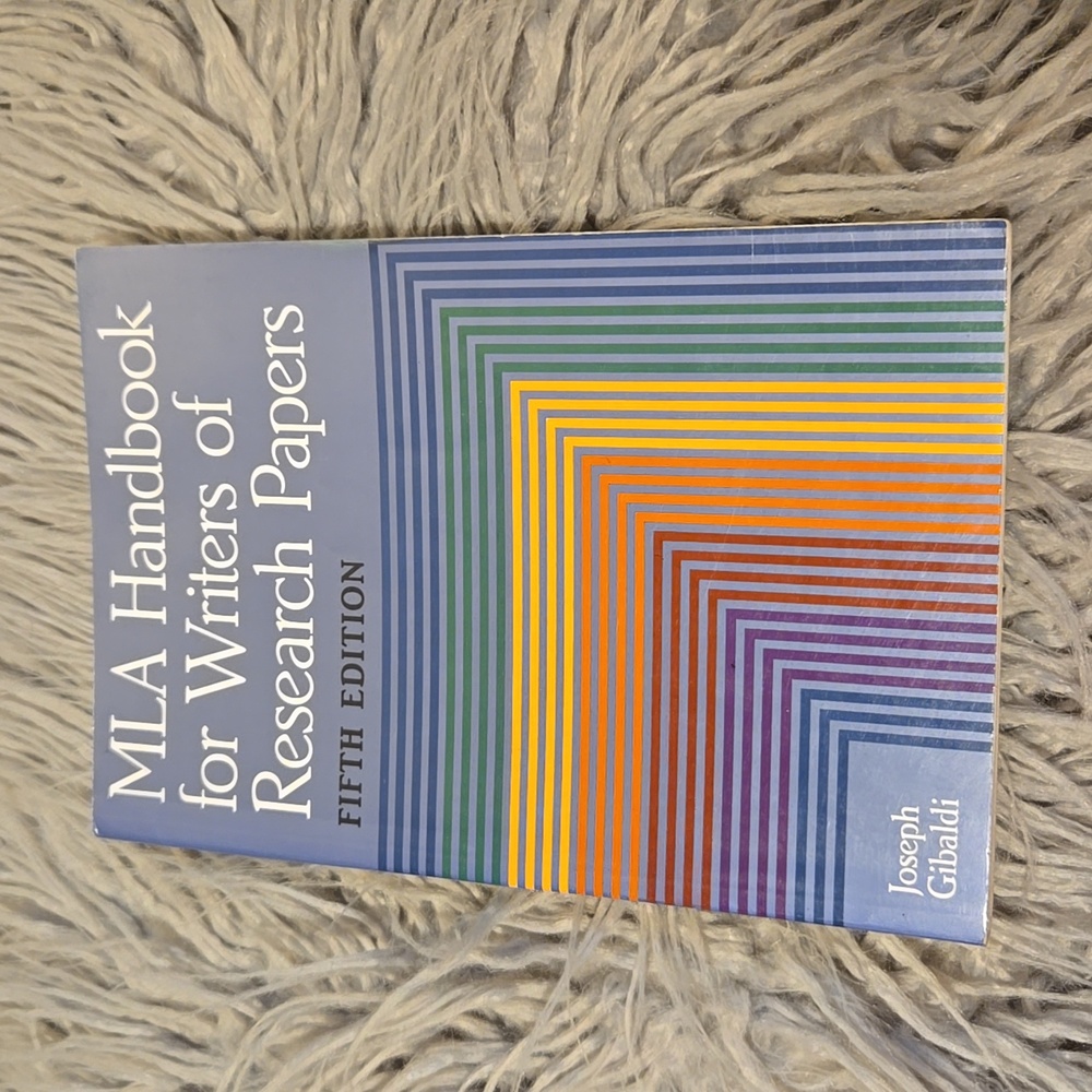 MLA Handbook for Writers of Research Papers 5th Edition